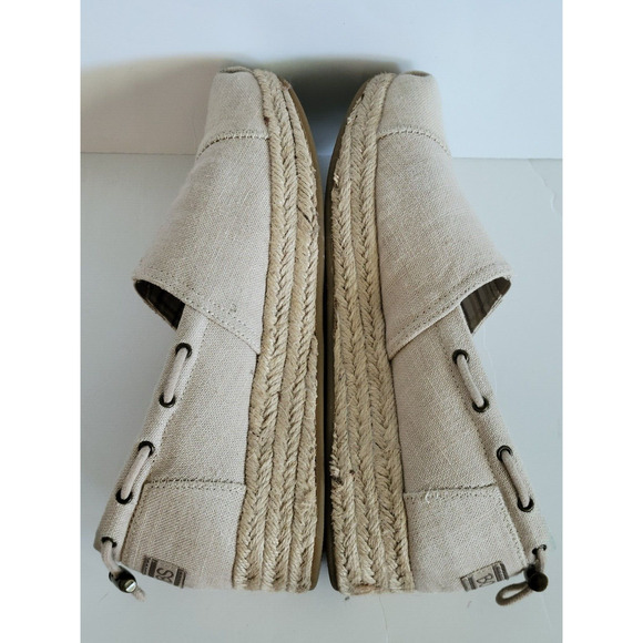 Bobs Espadrilles Set Sail Natural Canvas Wedge Size 8 Women's - Picture 5 of 11